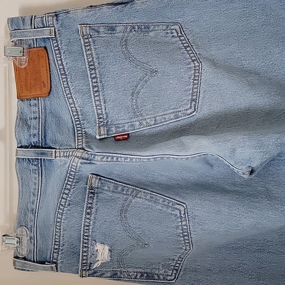 Levi's Size 25 Waist 501 Original Cropped Ripped Women's Jeans, Exc. Used Cond. - Picture 14 of 14